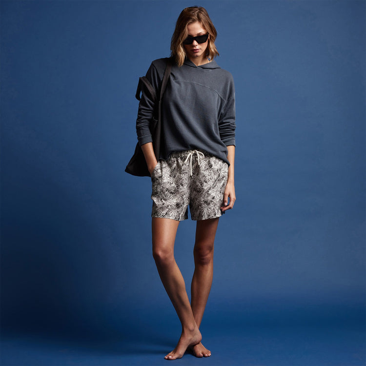Hooded Sweat Top in Maine Pigment | James Perse Los Angeles