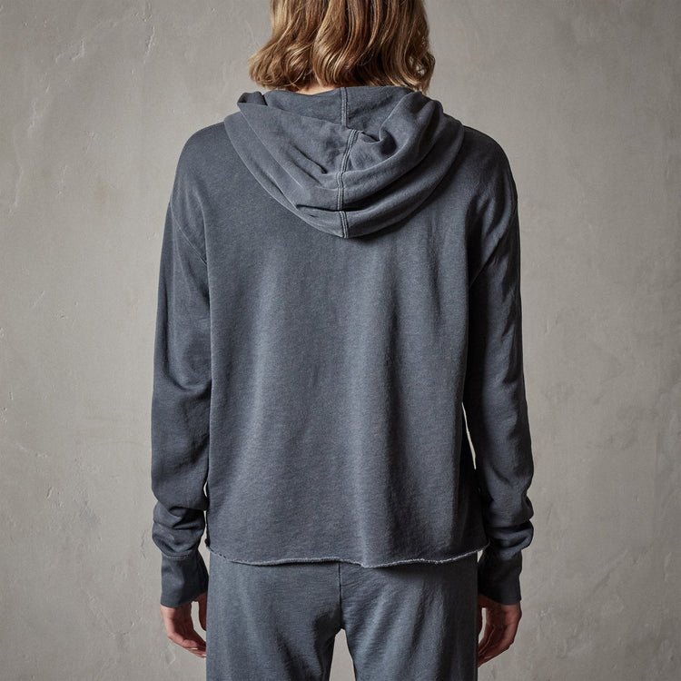 Hooded Sweat Top in Maine Pigment | James Perse Los Angeles