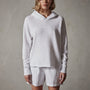 Hooded Sweat Top in White | James Perse Los Angeles