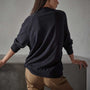 Crewneck Sweat Shirt in French Navy | James Perse Los Angeles