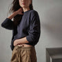 Crewneck Sweat Shirt in French Navy | James Perse Los Angeles