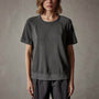 Short Sleeve Sweat Top in Carbon Pigment | James Perse Los Angeles