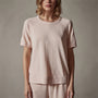Short Sleeve Sweat Top in Nougat Pigment | James Perse Los Angeles