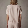Short Sleeve Sweat Top in Nougat Pigment | James Perse Los Angeles