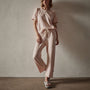 Short Sleeve Sweat Top in Nougat Pigment | James Perse Los Angeles