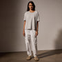 French Terry  Boxy Short Sleeve Tee in Salt Pigment | James Perse Los Angeles