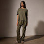 French Terry  Boxy Short Sleeve Tee in Trooper Pigment | James Perse Los Angeles