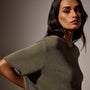 French Terry  Boxy Short Sleeve Tee in Trooper Pigment | James Perse Los Angeles