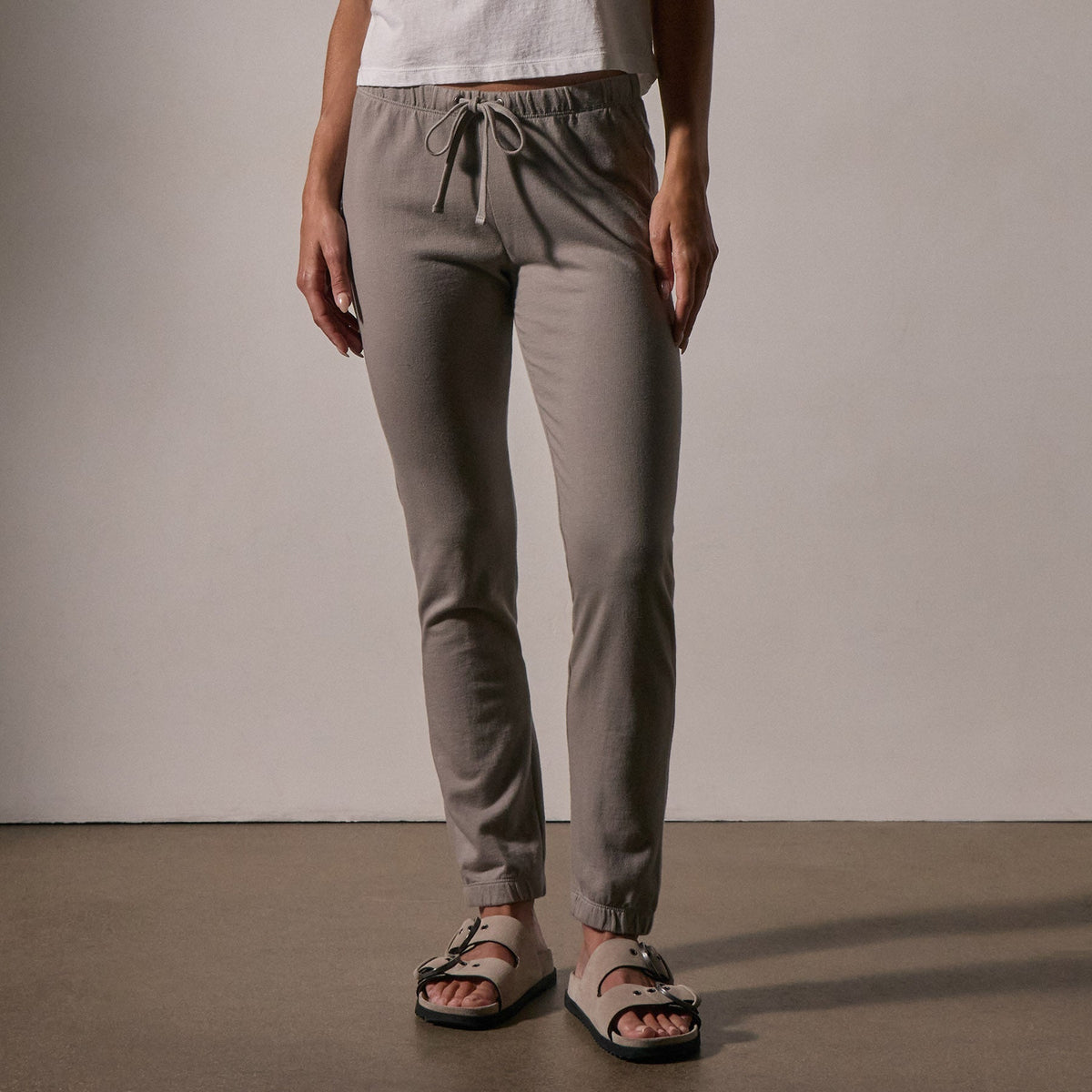 French Terry Sweatpant in Concrete | James Perse Los Angeles