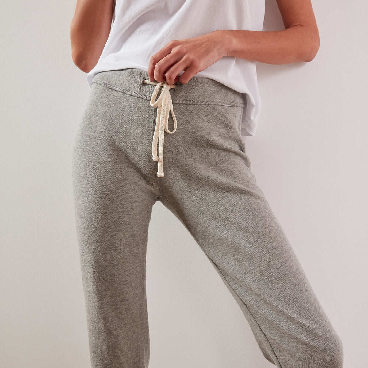 Vintage Fleece Sweatpant In Heather Grey | James Perse Los Angeles