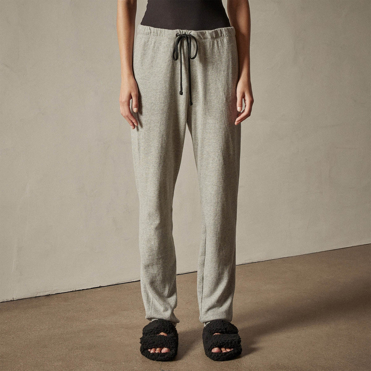 French Terry Sweat Pant in Heather Grey | James Perse Los Angeles