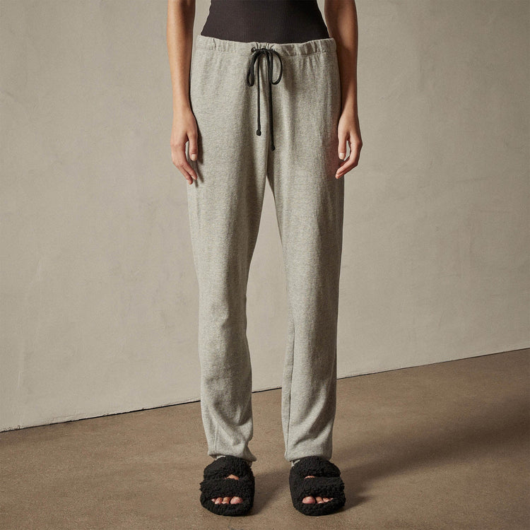 French Terry Sweat Pant in Heather Grey | James Perse Los Angeles