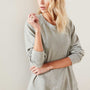 Vintage Fleece Raglan Sweatshirt In Heather Grey | James Perse Los Angeles