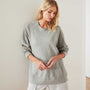 Vintage Fleece Raglan Sweatshirt In Heather Grey | James Perse Los Angeles