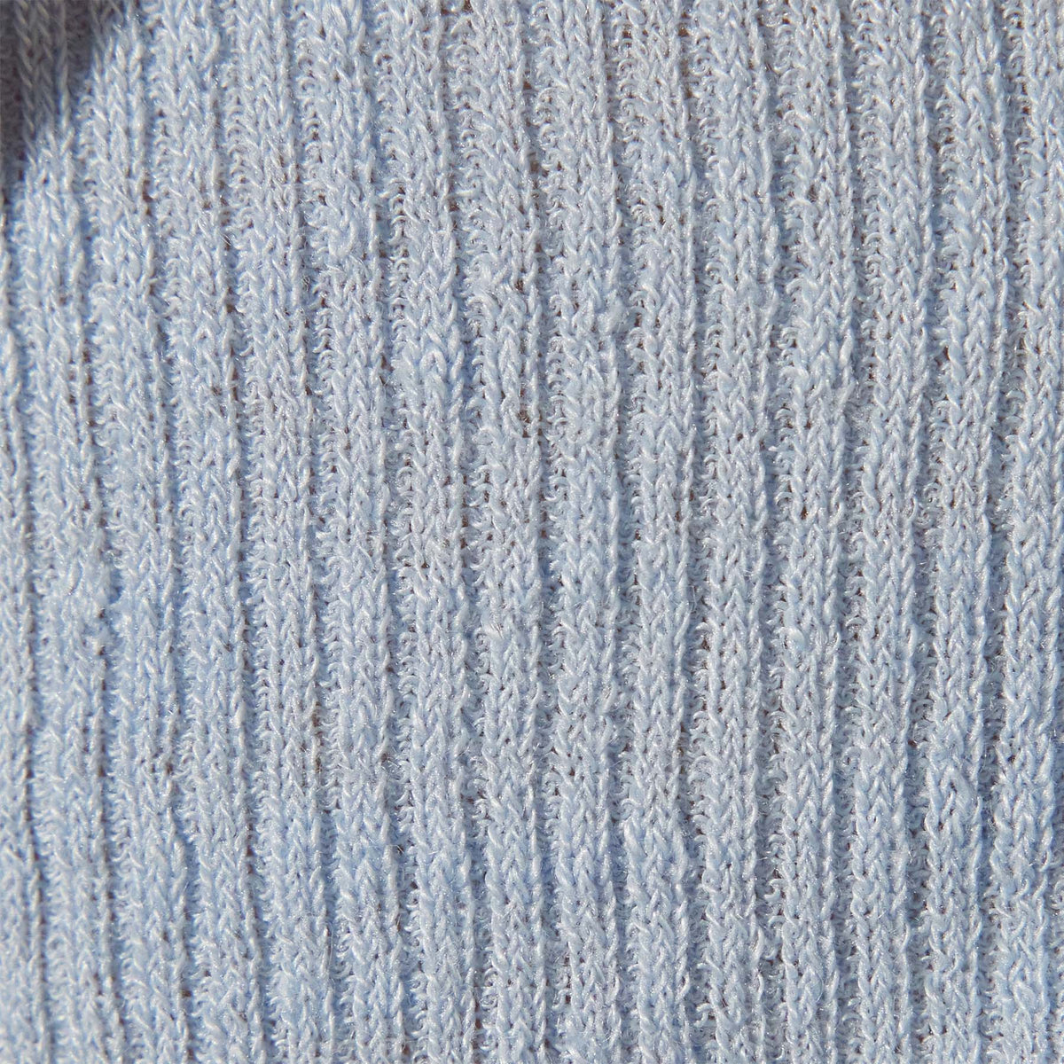 Stretch Linen Ribbed Cardigan in Bleached Blue | James Perse Los Angeles