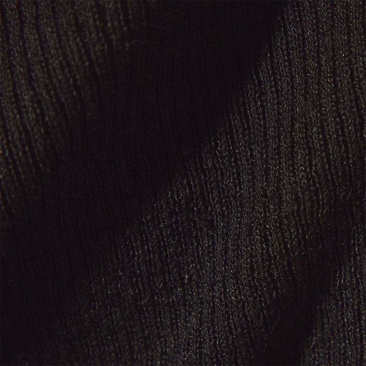 Stretch Linen Ribbed Cardigan in Black | James Perse Los Angeles