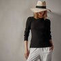 Carmel Sweater in Black | James Perse Los Angeles 