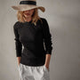 Carmel Sweater in Black | James Perse Los Angeles 