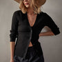 Carmel Cardigan in Black | James Perse Los Angeles 