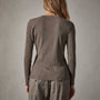 Carmel Cardigan in River Rock | James Perse Los Angeles 