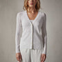 Carmel Cardigan in White | James Perse Los Angeles 