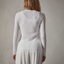 Carmel Cardigan in White | James Perse Los Angeles 