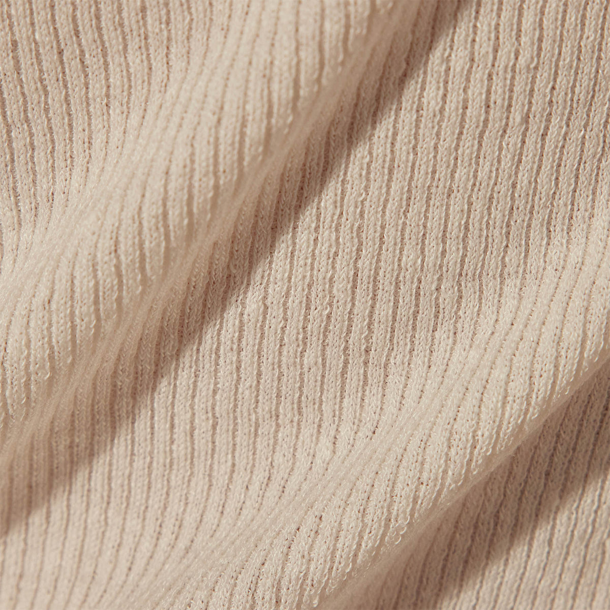 Stretch Linen Ribbed Tank in White/Black | James Perse Los Angeles