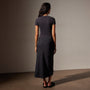 Stretch Linen Ribbed Tee in Magma | James Perse Los Angeles