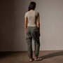 Stretch Linen Ribbed Tee in Mineral | James Perse Los Angeles