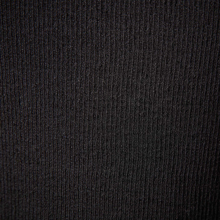 Cut Away Stretch Linen Rib Tank Dress - Black | James Perse Los Angeles
