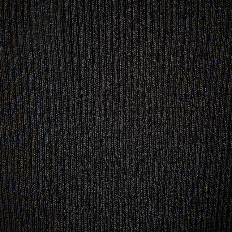 Split Front Knit Dress in Black | James Perse Los Angeles 
