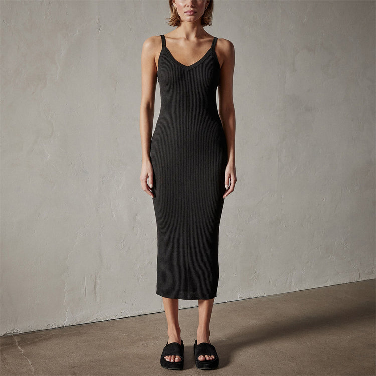Carmel Dress in Black | James Perse Los Angeles