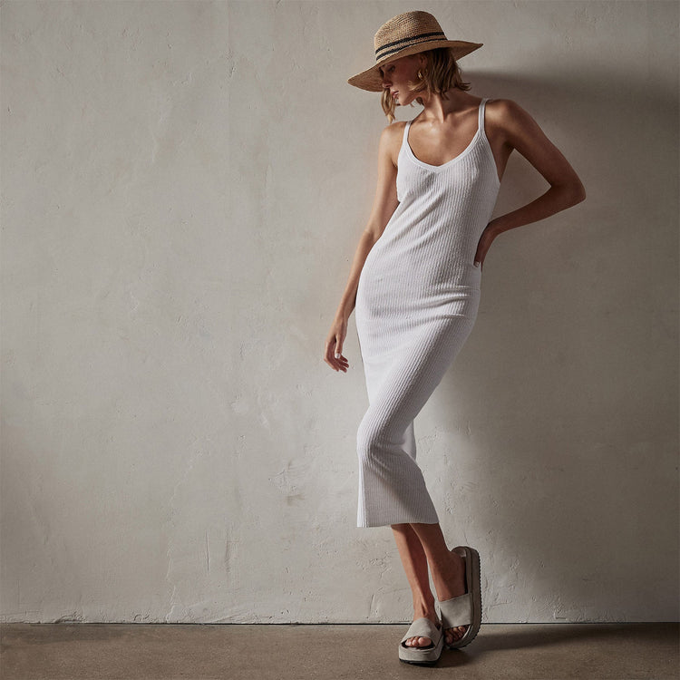 Carmel Dress in White | James Perse Los Angeles