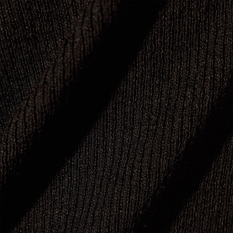 Stretch Linen Ribbed Dress in Black/White | James Perse Los Angeles