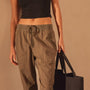 Micro Twill Casual Pant in Army Green Pigment | James Perse Los Angeles