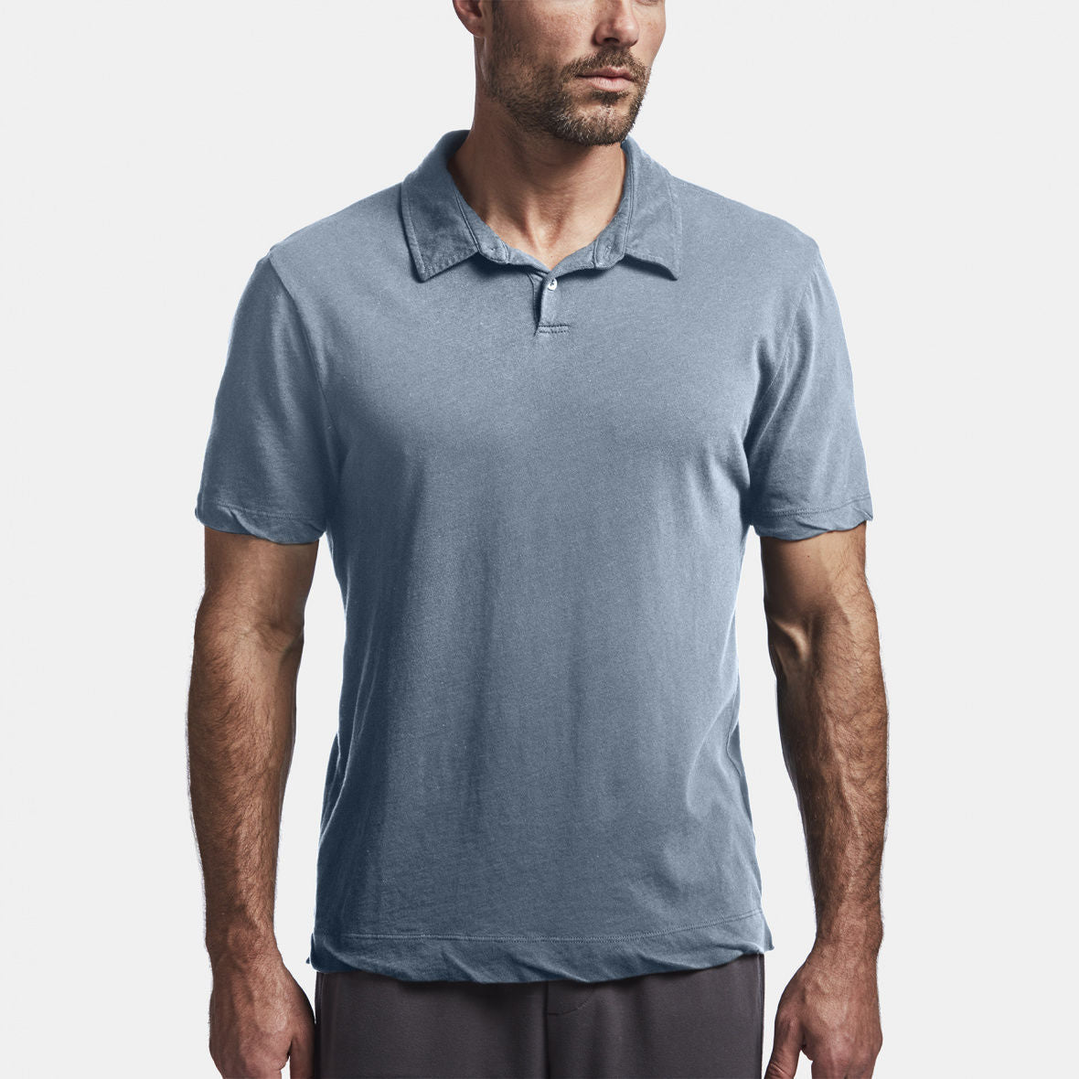Dry Touch Jersey Polo In Globe Pigment | James Perse Los Angeles