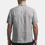 Short Sleeve Linen Shirt In Charcoal | James Perse Los Angeles