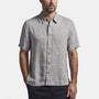 Short Sleeve Linen Shirt In Charcoal | James Perse Los Angeles