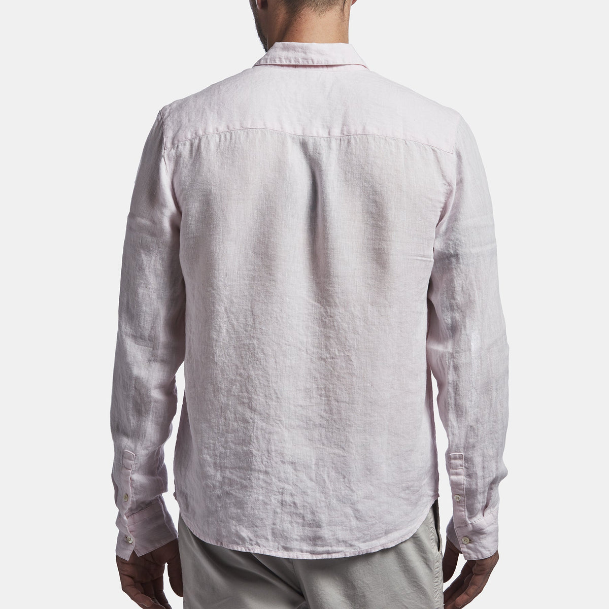 Long Sleeve Linen Pocket Shirt  In Rosie | James Perse Los Angeles