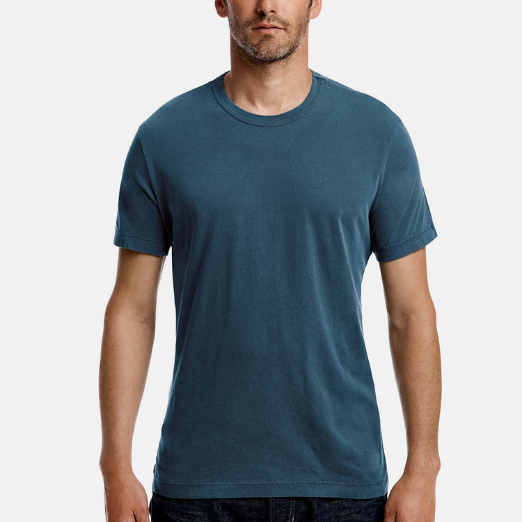 Short Sleeve Crew Neck in Sterling Pigment | James Perse Los Angeles