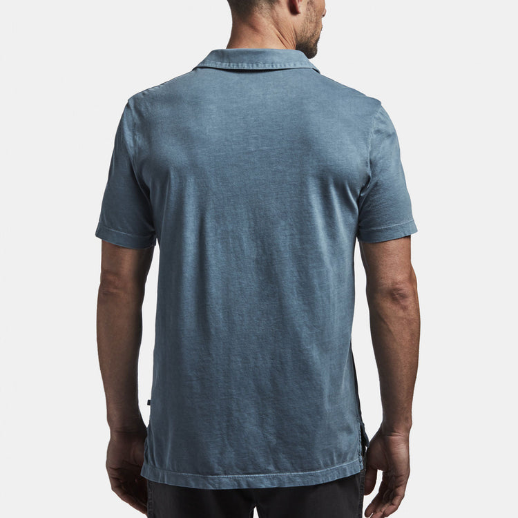 Sueded Jersey Polo In Globe Pigment | James Perse Los Angeles