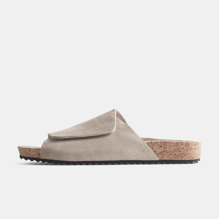 Velcro Suede Slide  Womens In Earth | James Perse Los Angeles