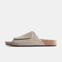 Velcro Suede Slide  Womens In Earth | James Perse Los Angeles