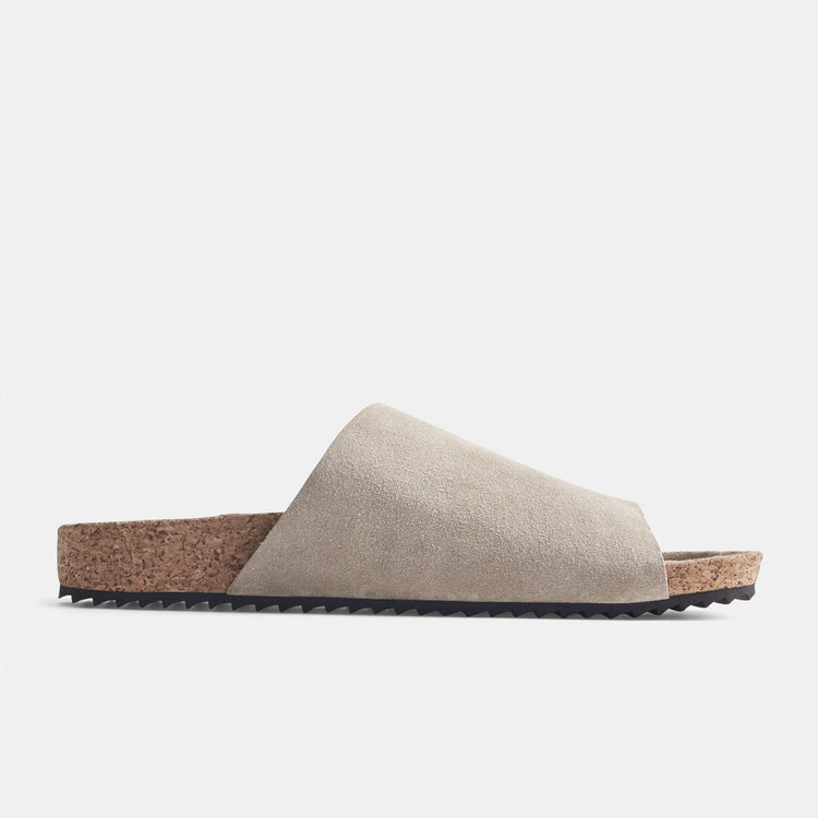 Velcro Suede Slide  Womens In Earth | James Perse Los Angeles