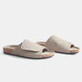 Velcro Suede Slide  Womens In Earth | James Perse Los Angeles