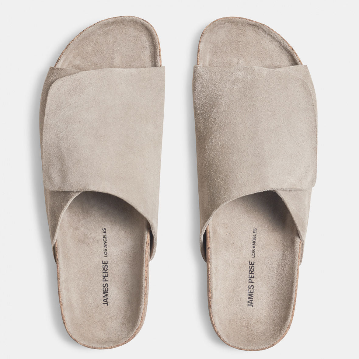 Velcro Suede Slide  Womens In Earth | James Perse Los Angeles
