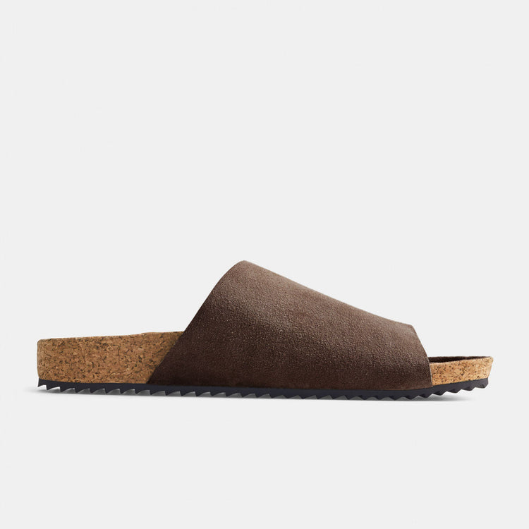 Velcro Suede Slide  Womens In Root | James Perse Los Angeles