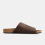 Velcro Suede Slide  Womens In Root | James Perse Los Angeles