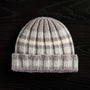 Cashmere Striped Beanie & Scarf Set in Silver Wheat/Mist/Ivory | James Perse Los Angeles