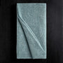 Cashmere Striped Beanie & Scarf Set in Thunder/Deep Navy/Aqua| James Perse Los Angeles